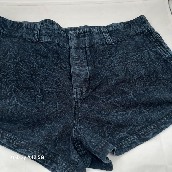 Free People Pants - Free People Black Textured Button Fly Shorts OB1654680 Size 14 New‎